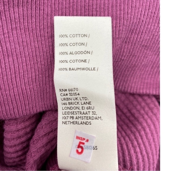 NWT Free People Women’s Santa Clara Knit Mulberry Waffle Knit Top Size Large - Picture 7 of 9